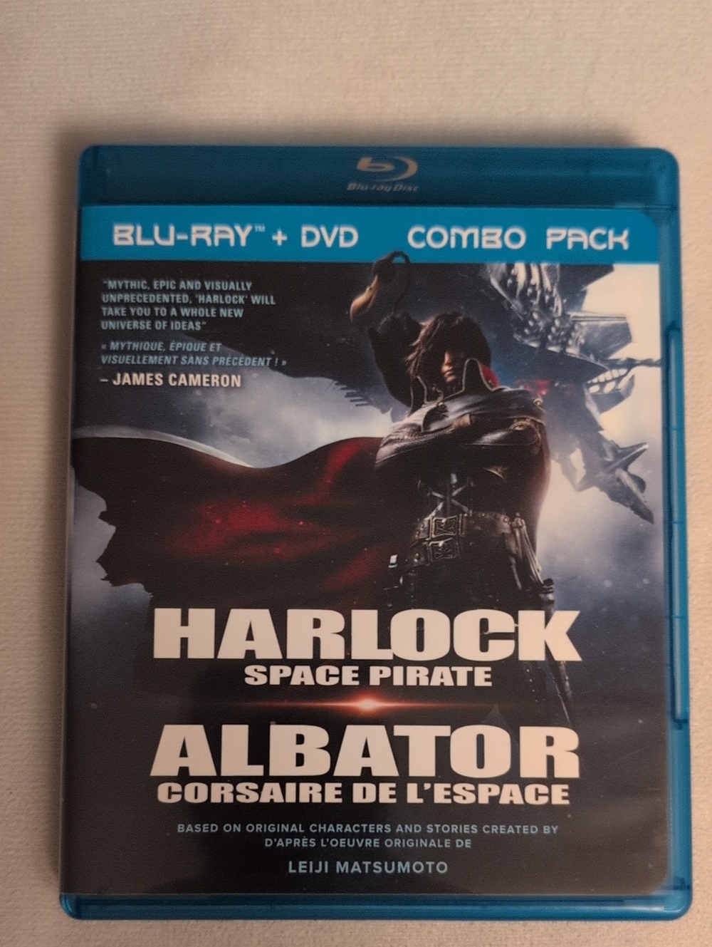 Harlock Space Pirate / Albator Blu-Ray + DVD Combo Pack - Rare Out Of Print